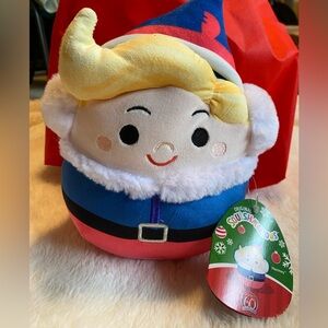 Squishmallows Rudolph the Red Nose Reindeer Hermey Plush - NWT
